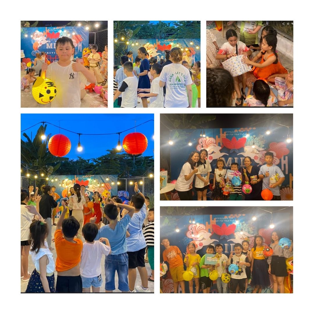 Hoạt động ngoại khoá học tiếng anh đêm trung thu tại Anna Let's Talk Nha Trang